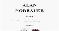 Desktop Screenshot of alan.norbauer.com